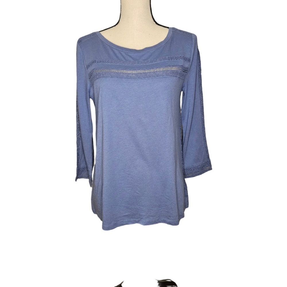 NWT - Gap Periwinkle Lace Top